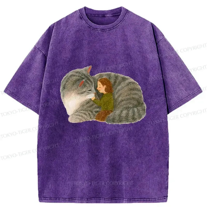 Japanese Washed T-Shirt for Daily Wear