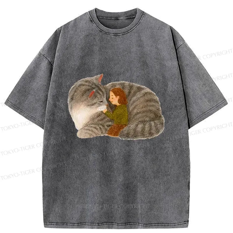 Japanese Washed T-Shirt for Daily Wear