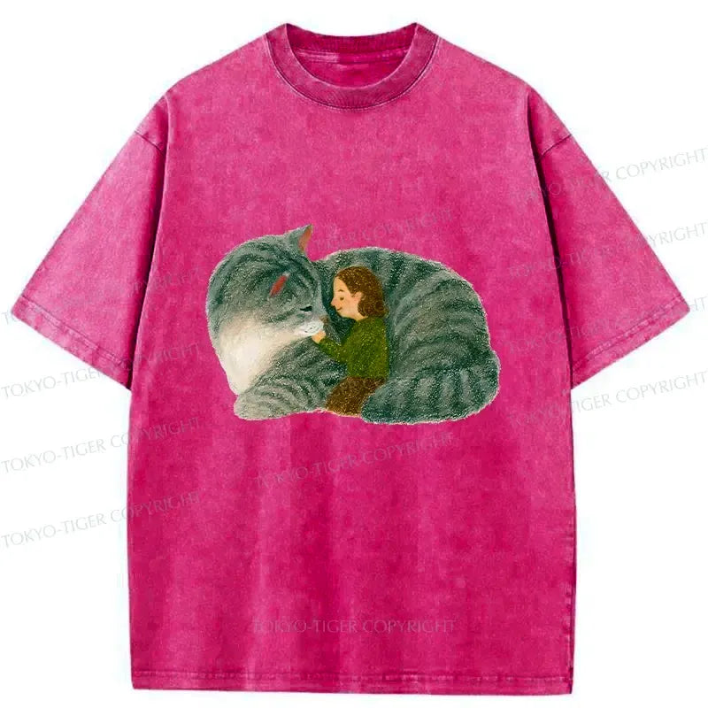 Japanese Washed T-Shirt for Daily Wear