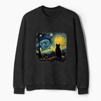 Retro Ukiyo-e Cat Sweatshirt for Vacation
