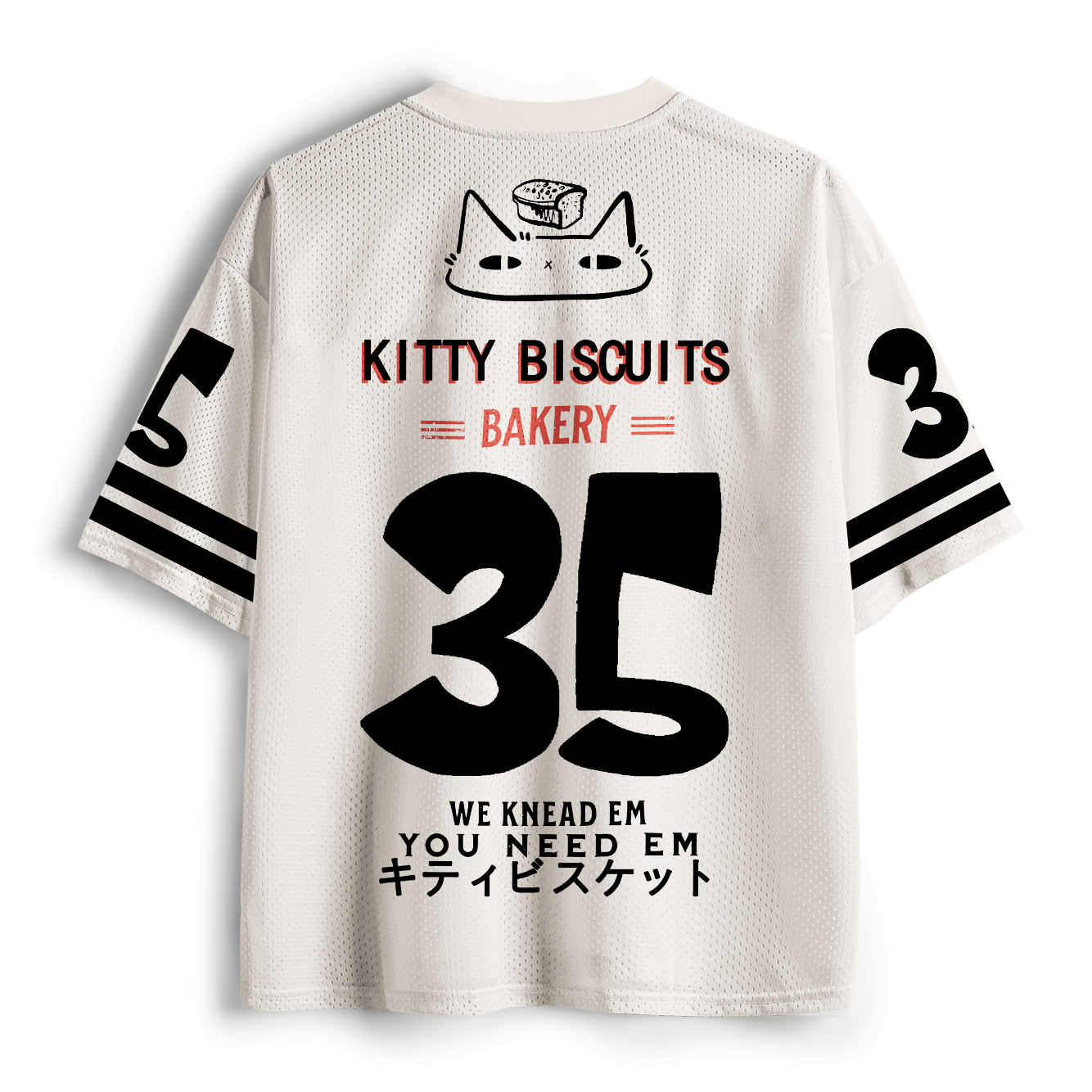 Breathable Cat Biscuit Mesh Shirt for Workout
