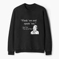 Washed Terry Sweatshirt with Kanji Art