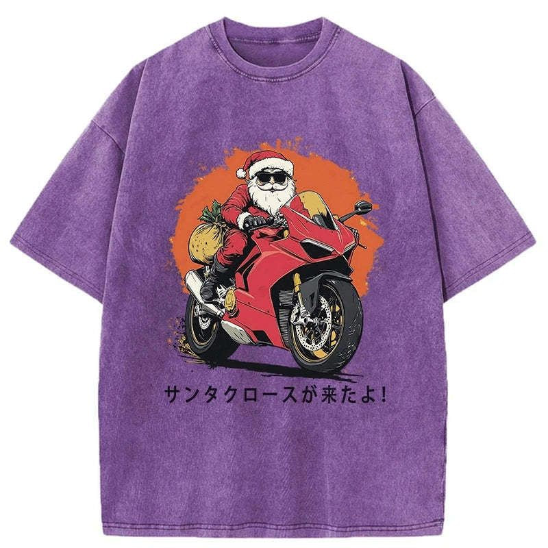 Japanese Vintage Santa Claus Shirt On Sale
