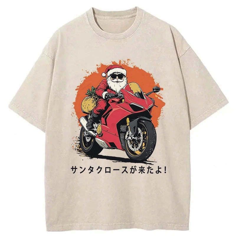 Japanese Vintage Santa Claus Shirt On Sale
