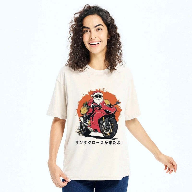 Japanese Vintage Santa Claus Shirt On Sale