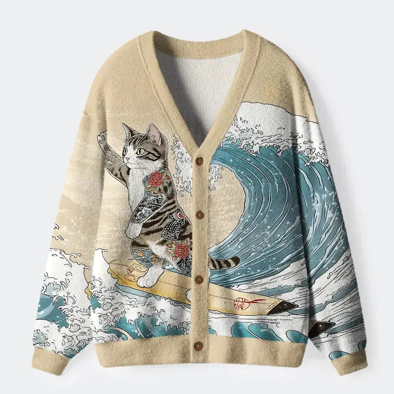 Vintage Cat Cardigan on Sale