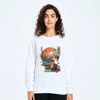 Sakura Fox Sweatshirt On Sale