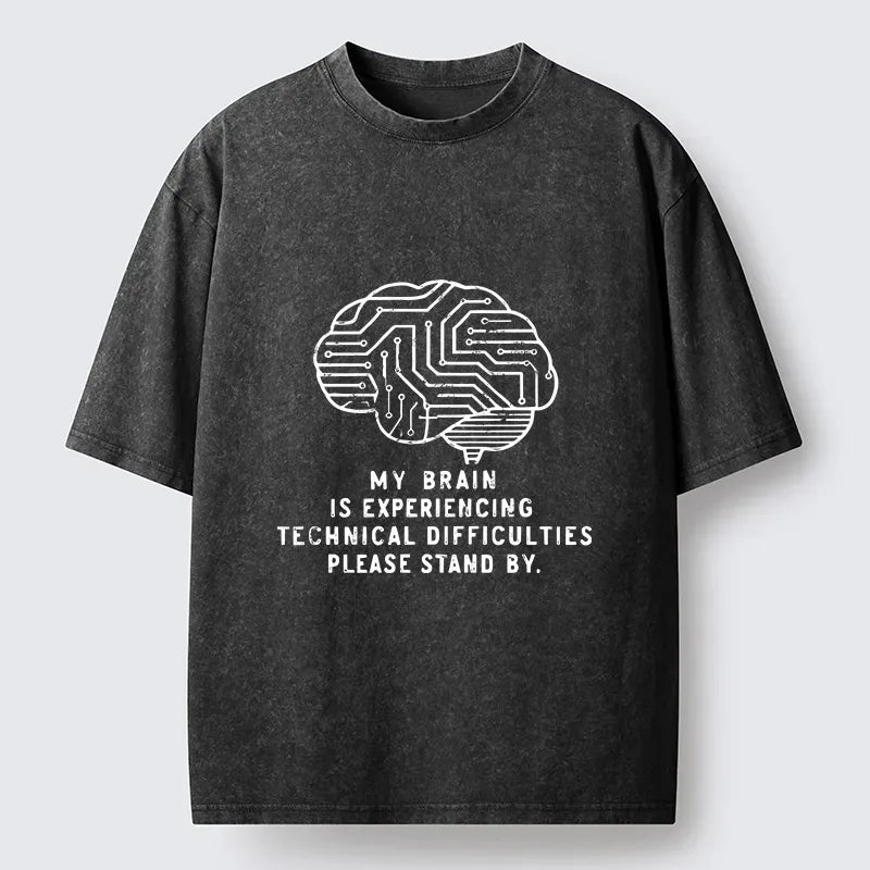 Japanese Vintage Washed T-Shirt for Daily Wear