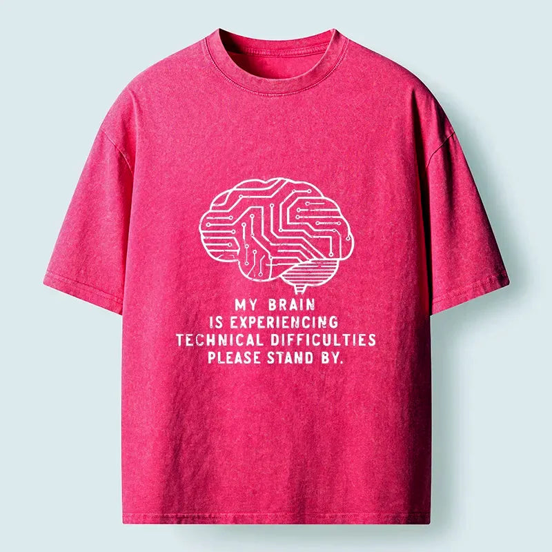 Japanese Vintage Washed T-Shirt for Daily Wear