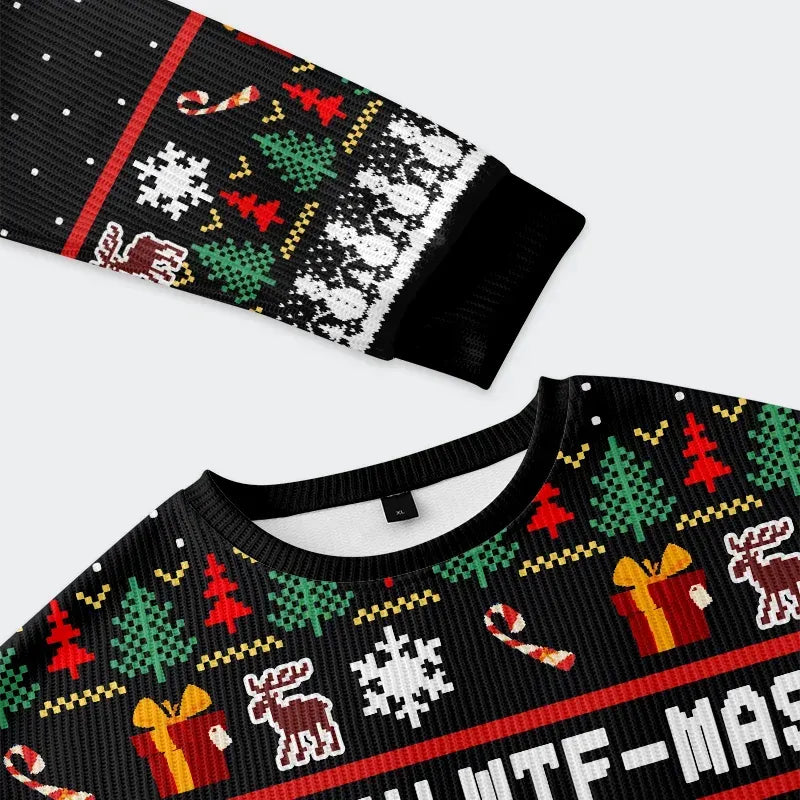 festive holiday ugly sweater for men