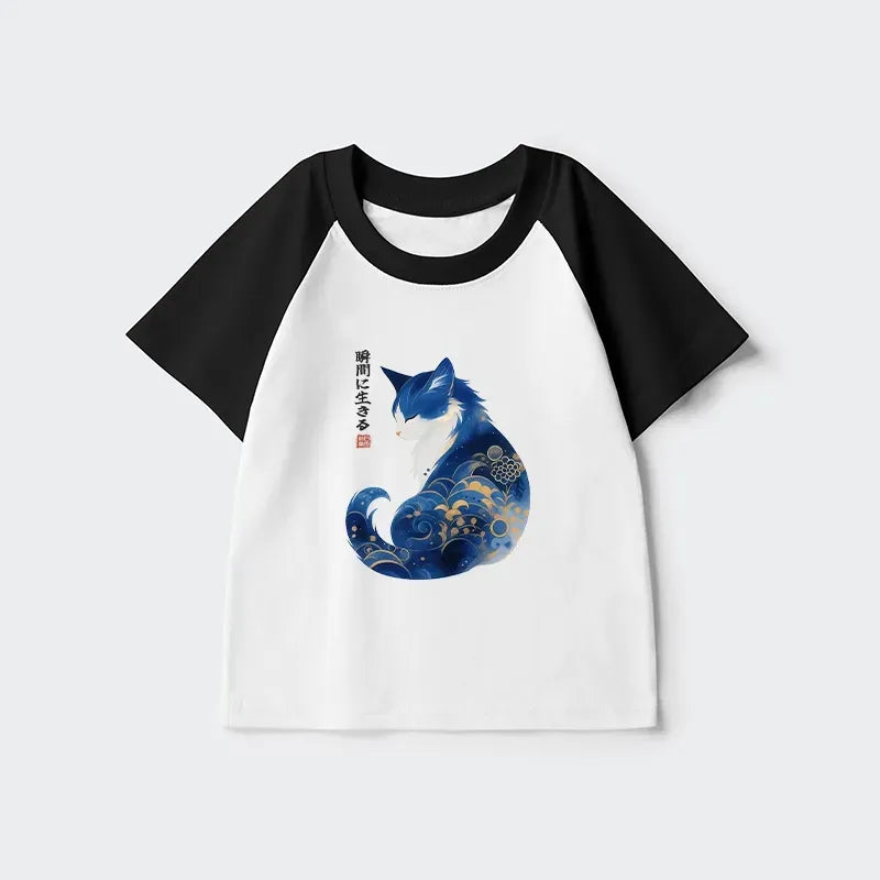 japanese style kids raglan top