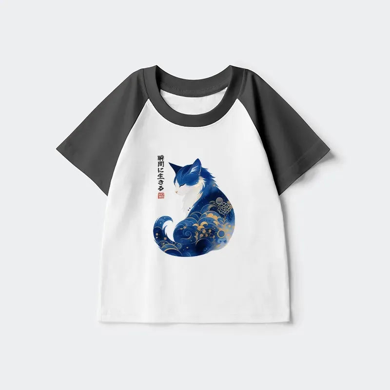 soft cotton kids raglan tee