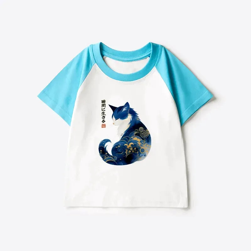 japanese style kids raglan top