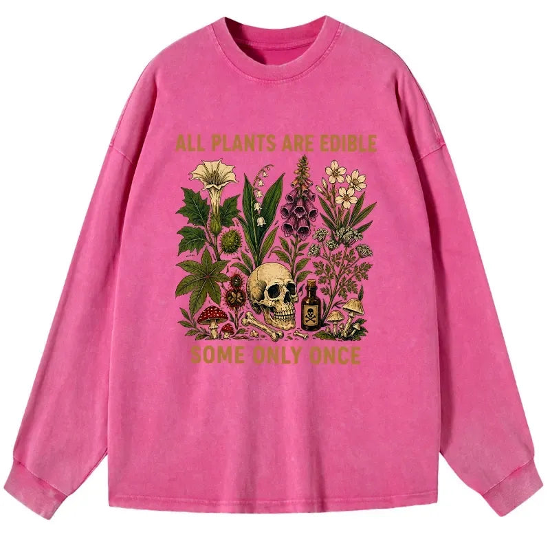 Washed Japanese Long Sleeve T-Shirt