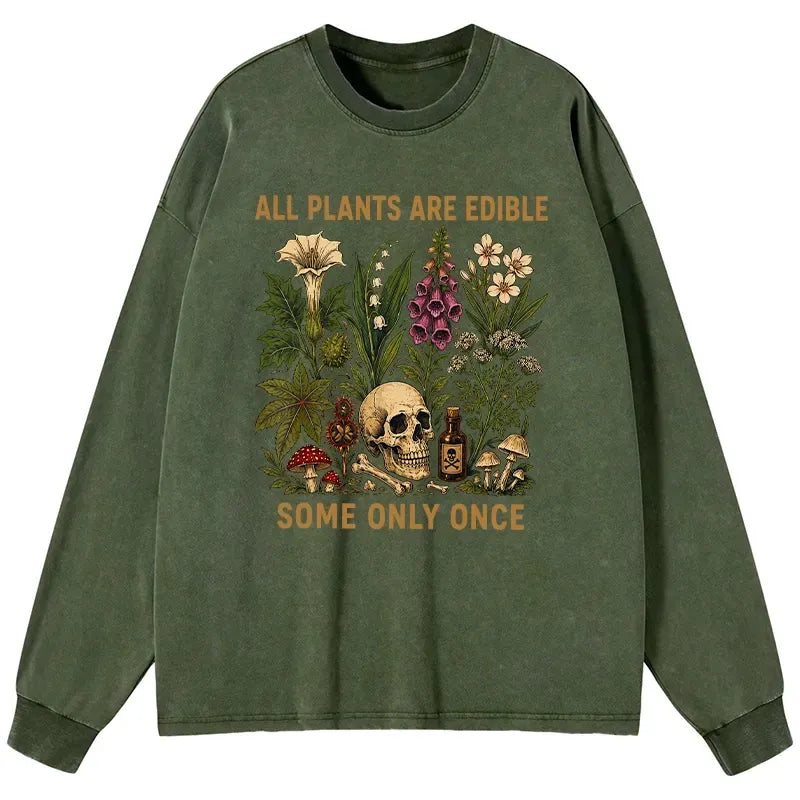 Washed Japanese Long Sleeve T-Shirt