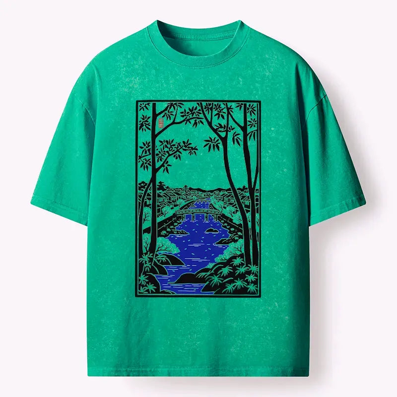 vintage kyoto lion unisex tee on sale