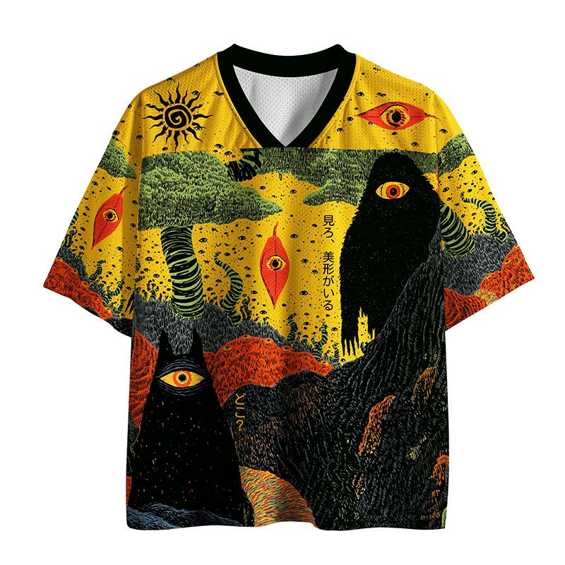 Kyoto-Lion Watching From The Shadows Mesh Jersey