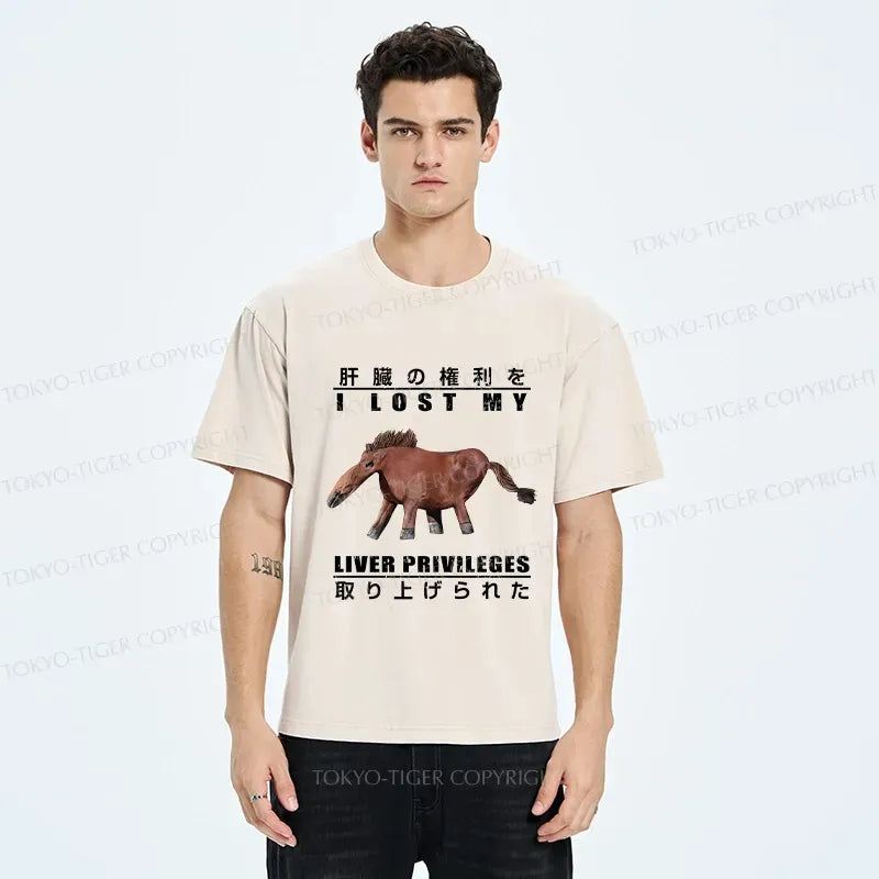 Japanese Washed T-Shirt for Streetwear
