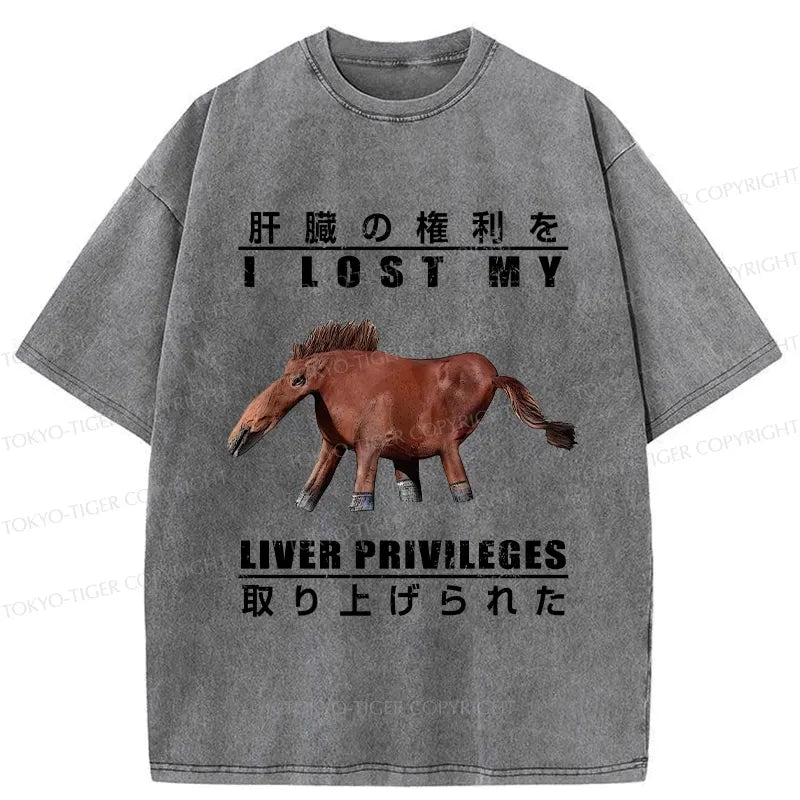 Japanese Washed T-Shirt for Streetwear