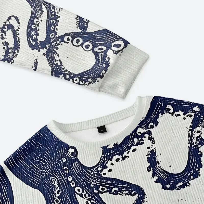 Kyoto-Lion Ocean Octopus Christmas Ugly Sweatshirt