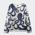 Kyoto-Lion Ocean Octopus Christmas Ugly Sweatshirt