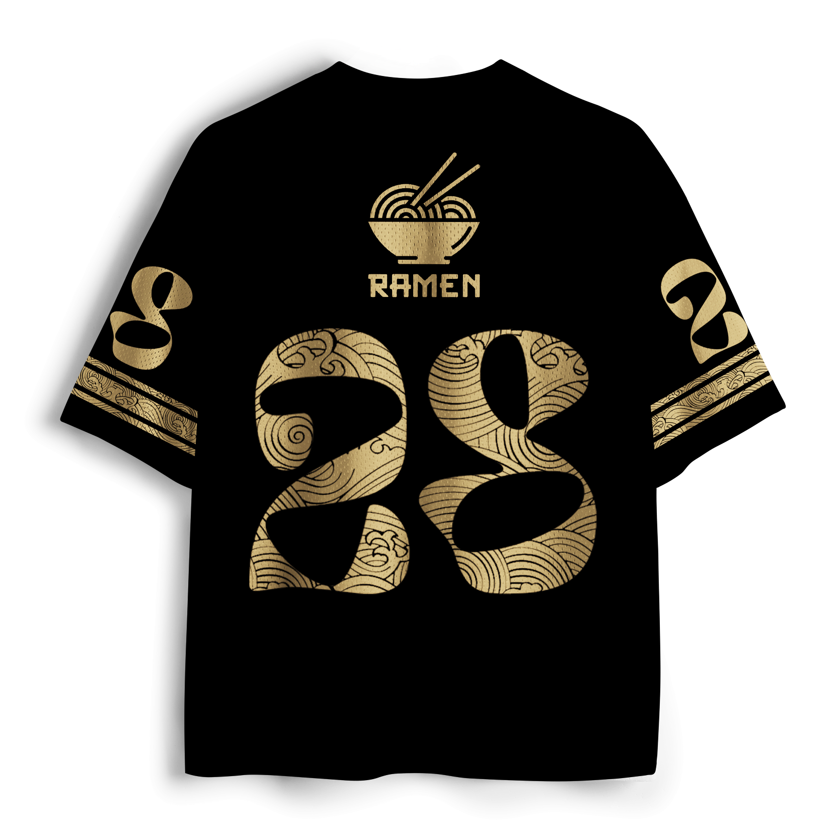 Kyoto-Lion Ramen Raccoon Japanese Vintage Food Mesh Jersey