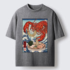 Kyoto-Lion Lobster Ramen Wave Washed T-Shirt