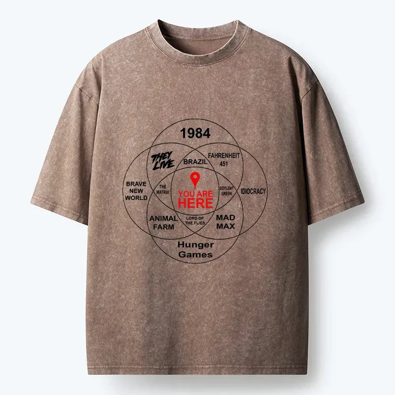 Kyoto-Lion You Are Here Washed T-Shirt