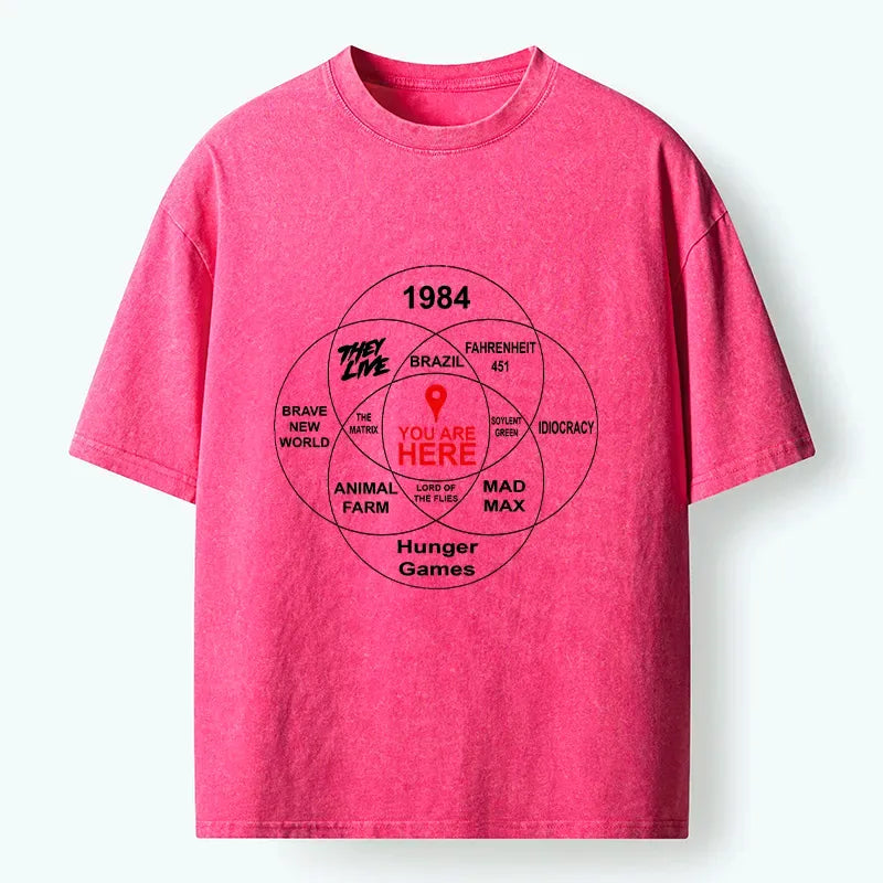 Kyoto-Lion You Are Here Washed T-Shirt