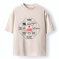 Japanese Vintage Washed T-Shirt for Daily Wear