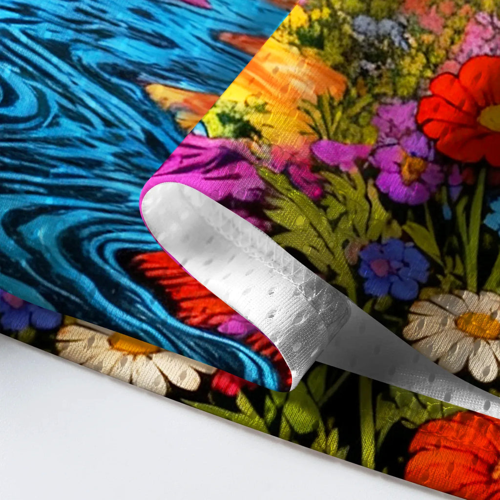 Surreal Flower Mesh Jersey for Vacation