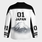 Kyoto-Lion Funny Invincible Japanese Kanji Long-Sleeve Hockey Jersey
