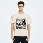 Kyoto-Lion Funny Skeleton Coffee Break Meme Washed T-Shirt