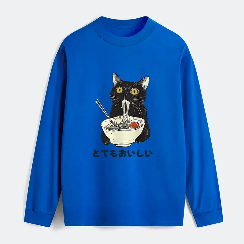 Comfortable Japanese Cat T-Shirt for Gift