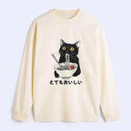 Japanese Cat Ramen Long Sleeve T-Shirt