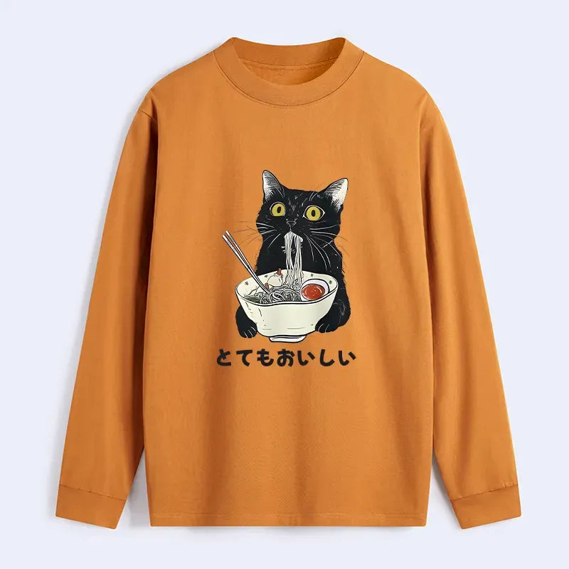 Comfortable Japanese Cat T-Shirt for Gift