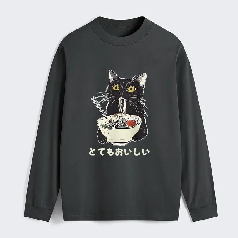 Comfortable Japanese Cat T-Shirt for Gift
