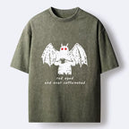 Japanese Streetwear Washed Tee for Daily Wear