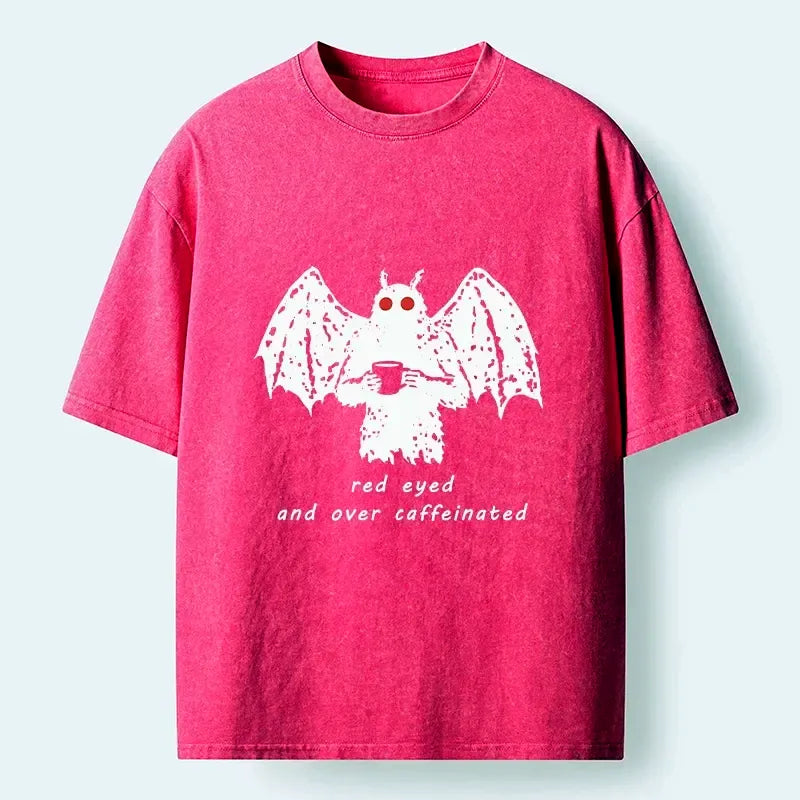 Japanese Mythical Mothman Washed T-Shirt