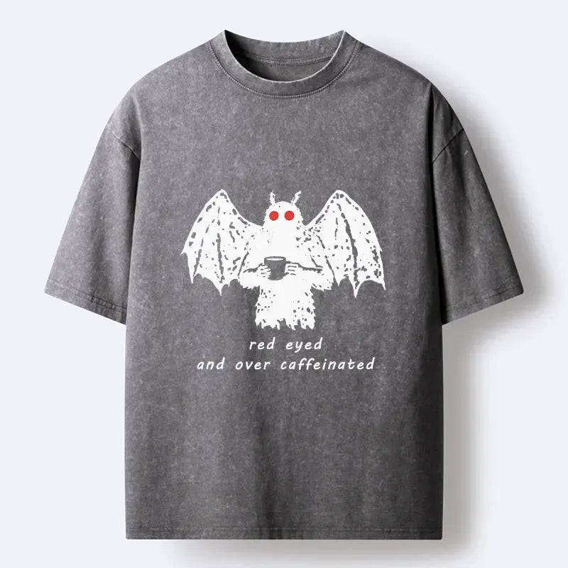 Japanese Mythical Mothman Washed T-Shirt