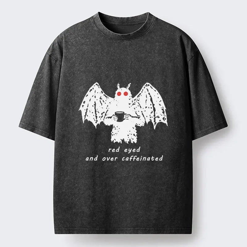 Japanese Mythical Mothman Washed T-Shirt