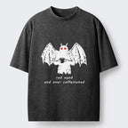 Japanese Mythical Mothman Washed T-Shirt