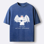 Kyoto-Lion Mothman Needs Coffee Energy Washed T-Shirt