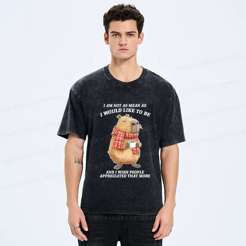 Playfully Mean Capybara Unisex Tee