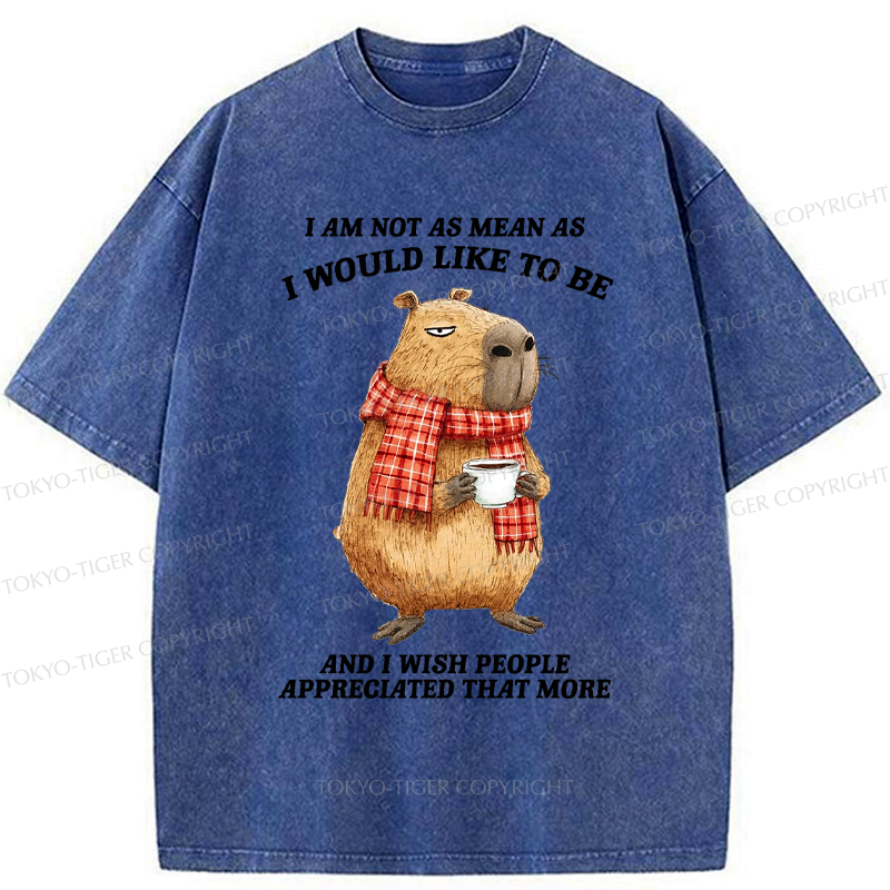 Japanese Capybara Washed T-Shirt