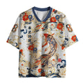 golden koi peony mesh top