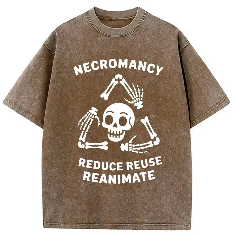 Kyoto-Lion 3R Skull Washed T-Shirt
