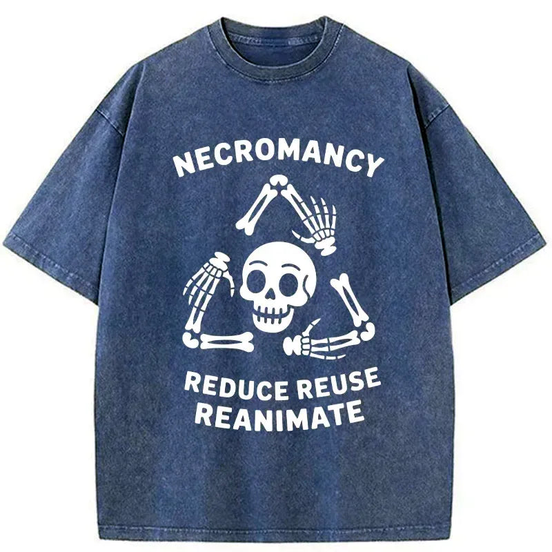 Japanese vintage washed skull t-shirt