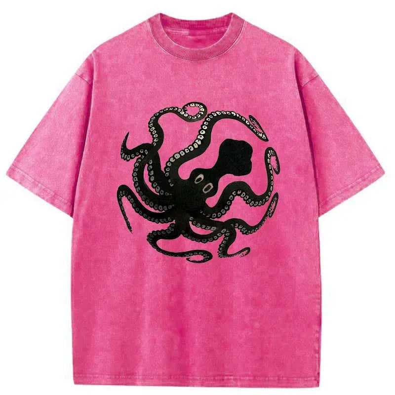Ukiyo-e Octopus Shirt for Summer