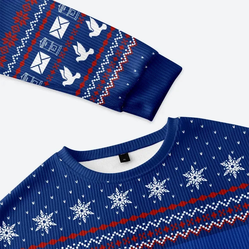 Kyoto-Lion Work Emails During Holiday Christmas Ugly Sweatshirt